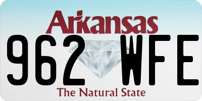 AR license plate 962WFE