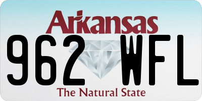 AR license plate 962WFL