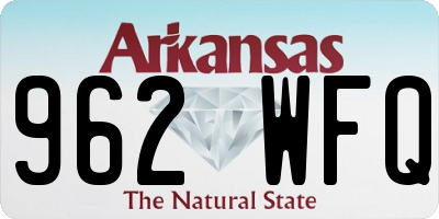 AR license plate 962WFQ