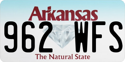 AR license plate 962WFS