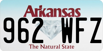 AR license plate 962WFZ