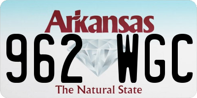AR license plate 962WGC