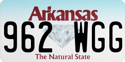 AR license plate 962WGG