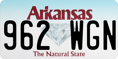 AR license plate 962WGN