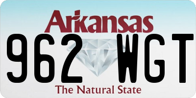 AR license plate 962WGT