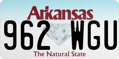 AR license plate 962WGU