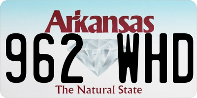 AR license plate 962WHD