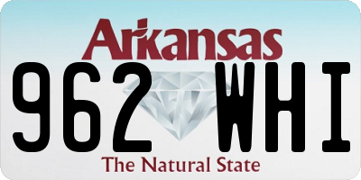 AR license plate 962WHI