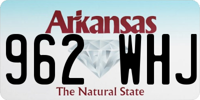 AR license plate 962WHJ