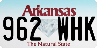 AR license plate 962WHK