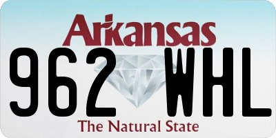 AR license plate 962WHL