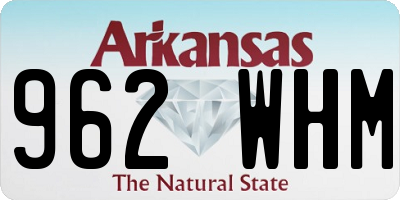 AR license plate 962WHM