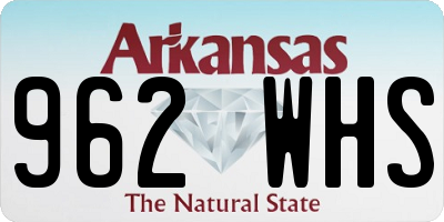 AR license plate 962WHS