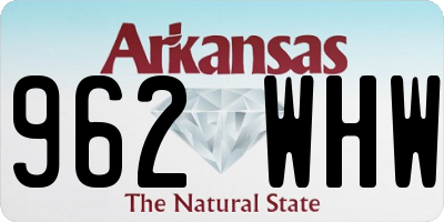 AR license plate 962WHW