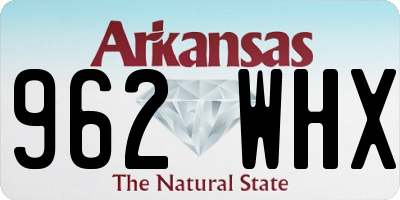 AR license plate 962WHX
