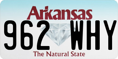 AR license plate 962WHY