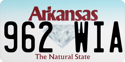 AR license plate 962WIA