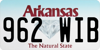 AR license plate 962WIB