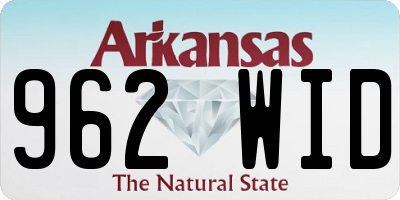 AR license plate 962WID