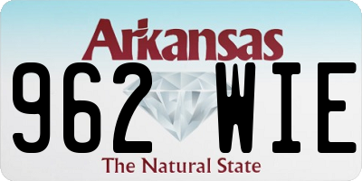 AR license plate 962WIE
