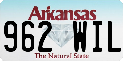 AR license plate 962WIL