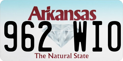 AR license plate 962WIO