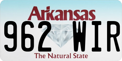 AR license plate 962WIR