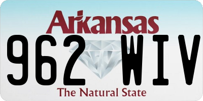 AR license plate 962WIV