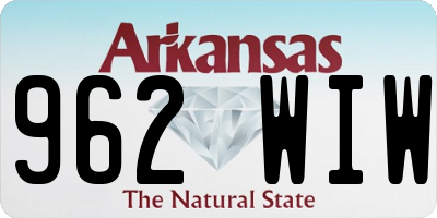 AR license plate 962WIW