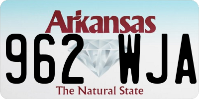 AR license plate 962WJA