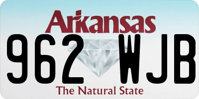 AR license plate 962WJB