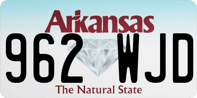 AR license plate 962WJD