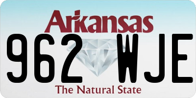 AR license plate 962WJE