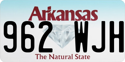 AR license plate 962WJH