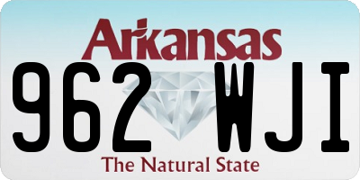 AR license plate 962WJI