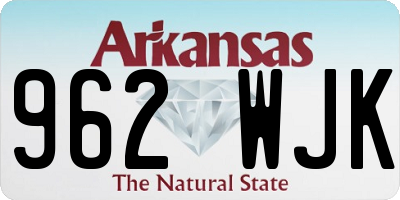 AR license plate 962WJK