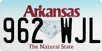 AR license plate 962WJL