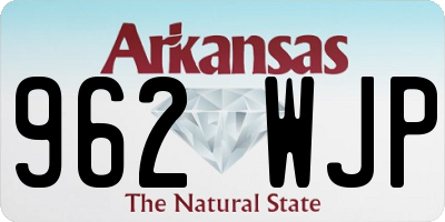 AR license plate 962WJP