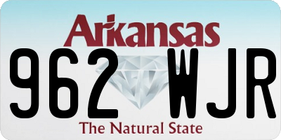 AR license plate 962WJR