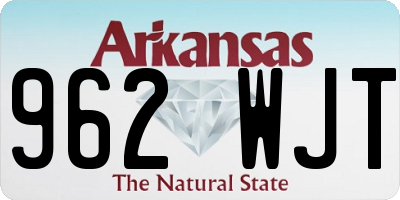 AR license plate 962WJT