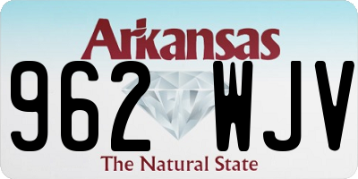 AR license plate 962WJV