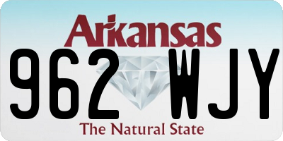 AR license plate 962WJY