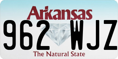 AR license plate 962WJZ