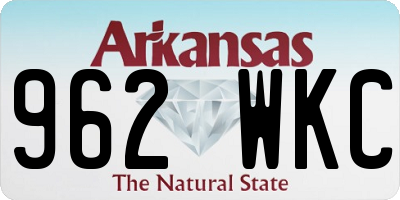 AR license plate 962WKC
