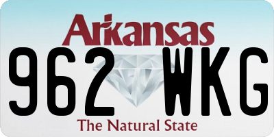 AR license plate 962WKG