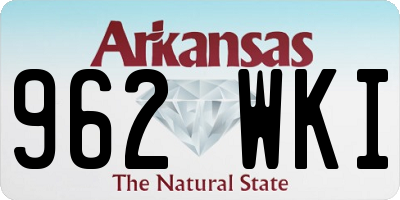 AR license plate 962WKI