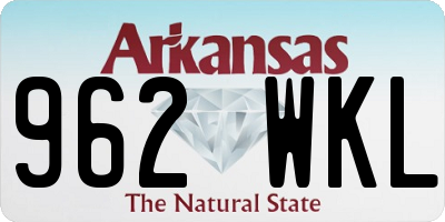 AR license plate 962WKL