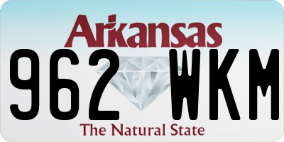 AR license plate 962WKM