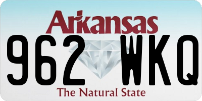 AR license plate 962WKQ