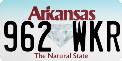 AR license plate 962WKR